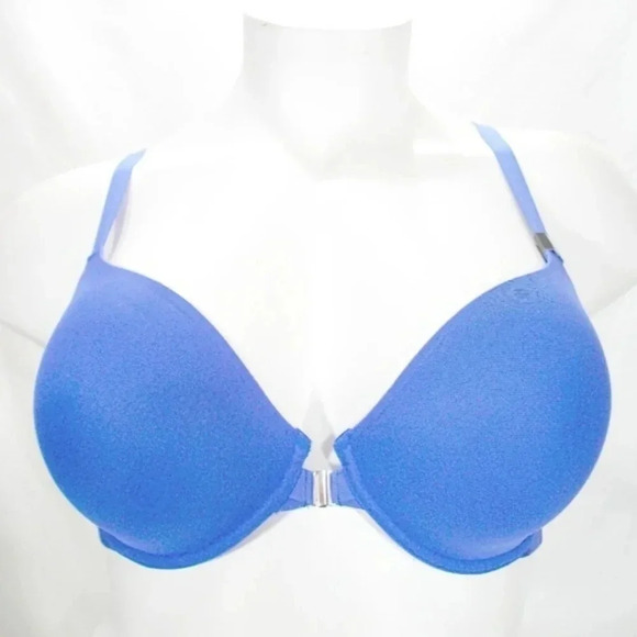 38D Unveiled Felina Beautiful Love Front Close Bra Blue‎ NWT - Picture 3 of 11